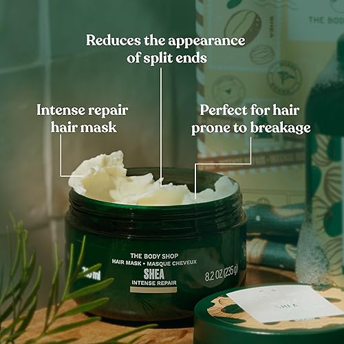 Miniatura 4 de The Body Shop Mascarilla para el cabello rico en manteca de karité, para cabello seco propenso a la rotura, 8.2 onzas