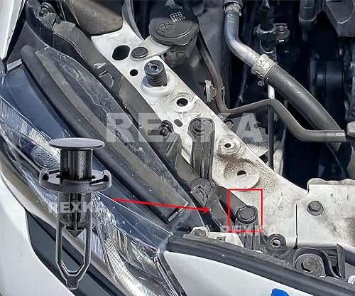 Miniatura 6 de Rexka 10 clips de retención de rejilla para parachoques de parachoques compatibles con Toyota Lexus 52161-16010 52161-02020