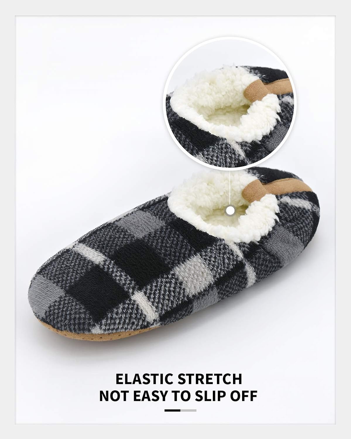 Panda Bros Mens Slipper Socks Low Cut Super Soft Warm Home Sock with Non-Slip Indoor Slipper Shoes Socks - Image 5