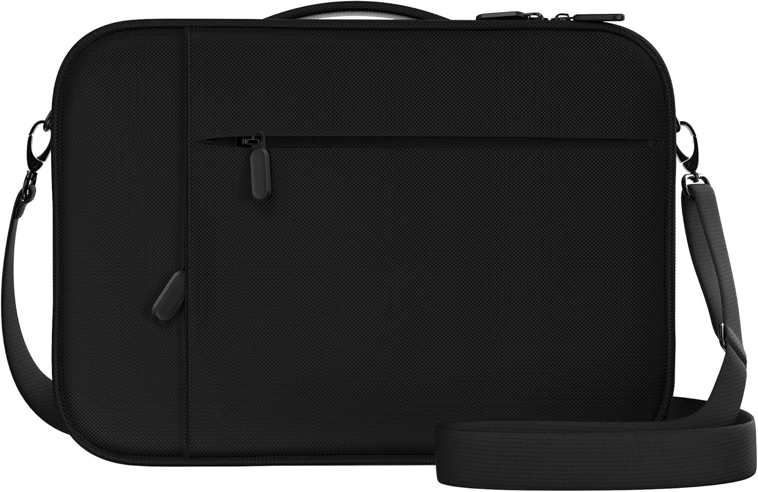 DEHITE Bible Cover Case for Women — Bible Bags for Women – Black Large Size – Fits Book 10.1 x 7.1 x 1.9 in – Pen Slots – Zippered Pocket – Shoulder Strap – Premium Fabric – Church Christian Gift