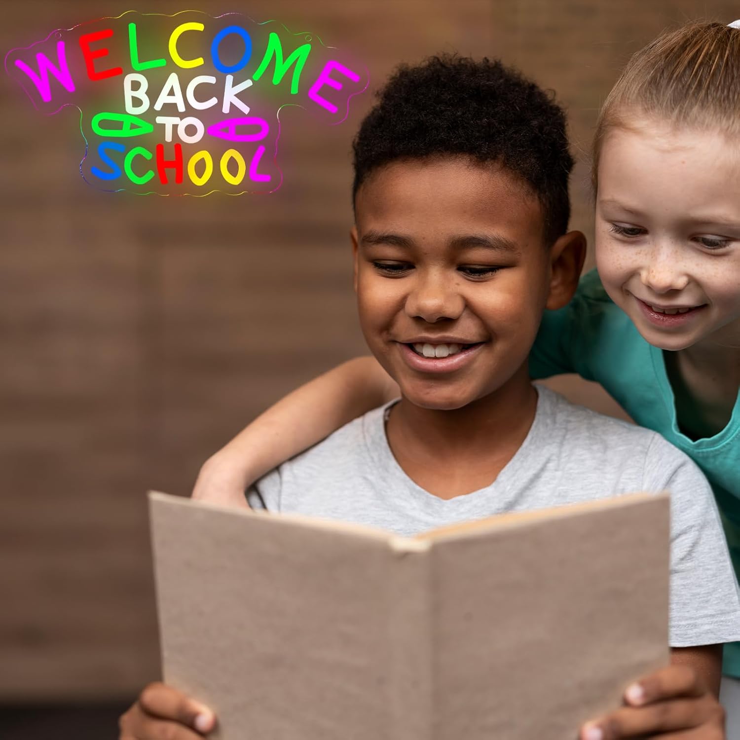 Welcome Back to School Neon Signs for Wall Decor，Led Neon Light for Bedroom，Study Room,Classroom，Christmas Birthday Party Gift