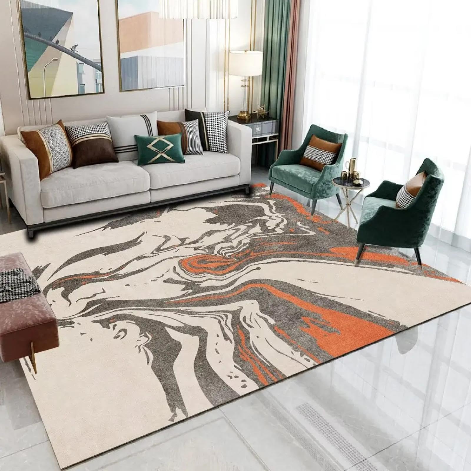 Tapis de salon doux et court facile à nettoyer pour entrée 60x90