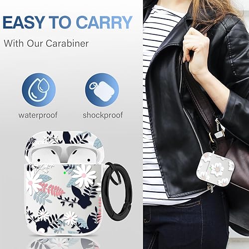 Vista 21 de Maxjoy Funda para AirPods, diseño de dibujos animados de anime para Airpods de 1ª y 2ª generación para Air Pods para hombres, niños y niñas, fundas