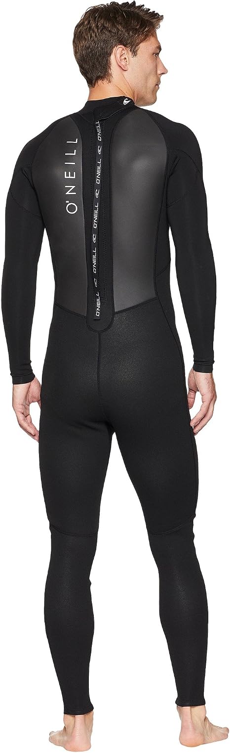 O'Neill Men's Reactor-2 3/2mm Back Zip Full Wetsuit, Black/Ocean