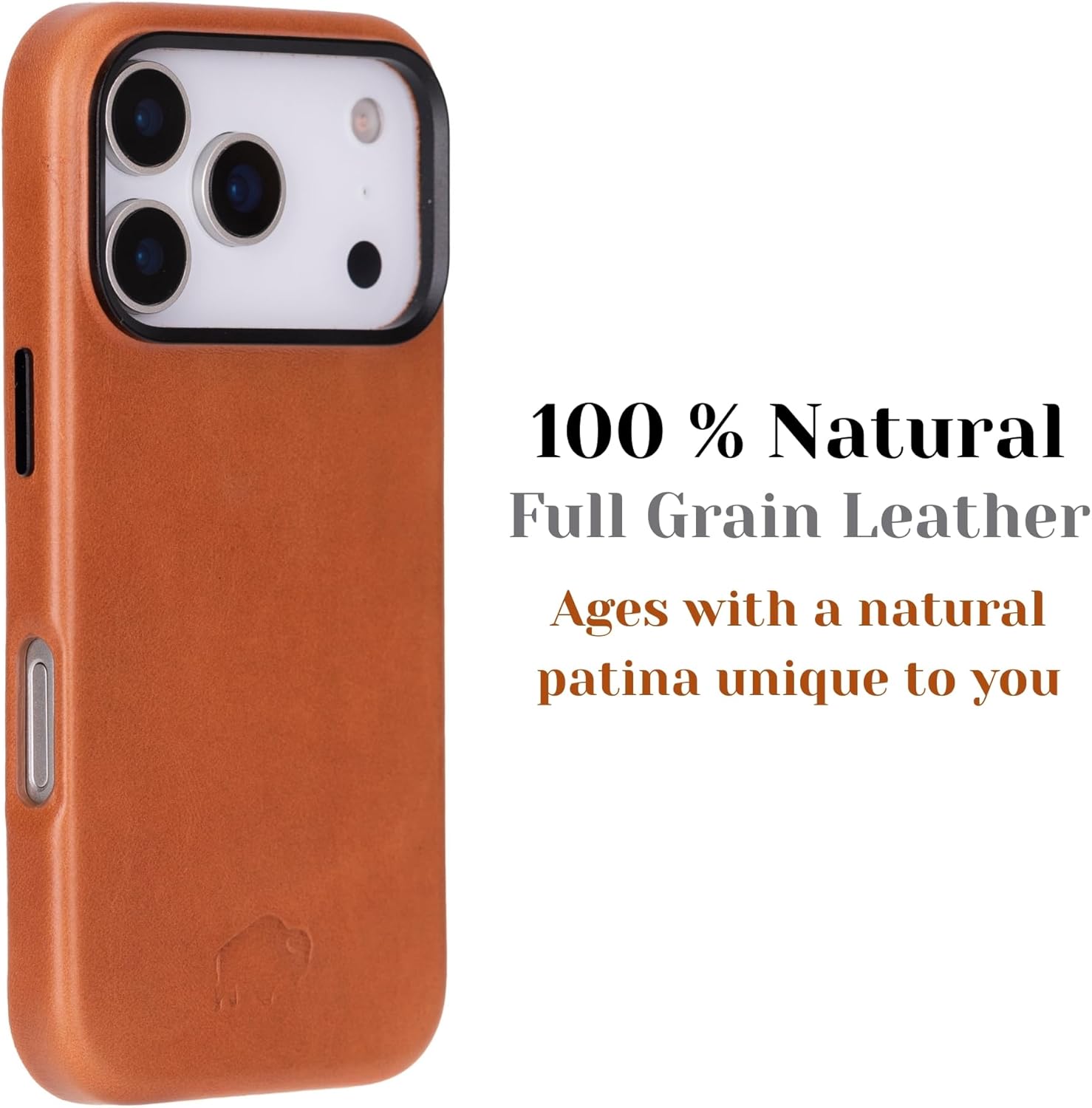 BLACKBROOK Leather Case for iPhone 17 Pro Max – Barlow Handcrafted Snap-On Cover, Full Grain Leather with 360° Edge Protection, MagSafe Compatible, Slim Protective Design, Luxury Gift Box Tan - Image 4