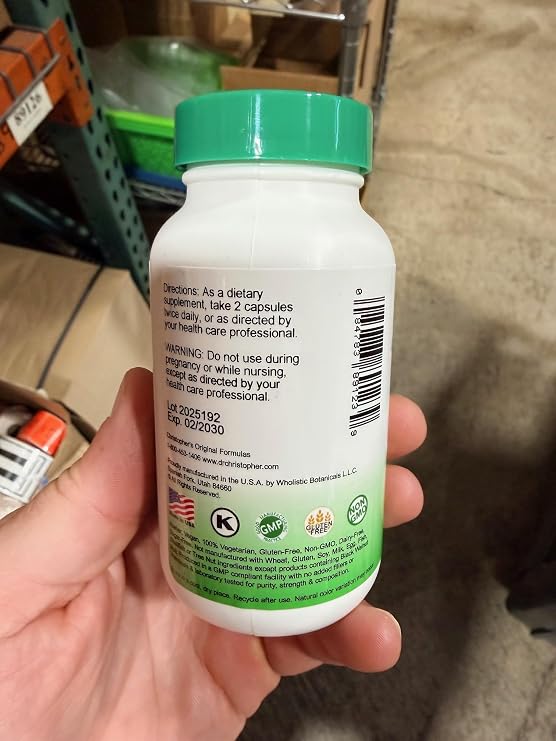 Christopher's Original Formulas Hormonal Changease Formula 450 mg 100 Vegetarian Capsules Herbal Menopause Support