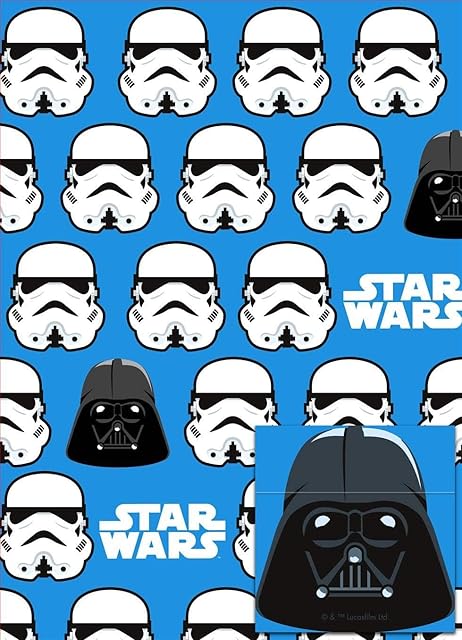Star Wars Stormtrooper 2 Sheets Of Gift Wrap And 2 Gift Tags
