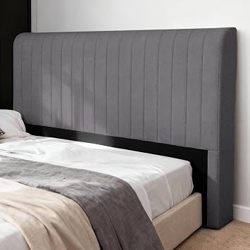 Chenille Boneless Queen Headboard, No Assembly Required