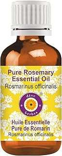 Deve Herbes Pure Rosemary Essential Oil (Rosmarinus officinalis) Steam Distilled 5ml (0.16 oz)