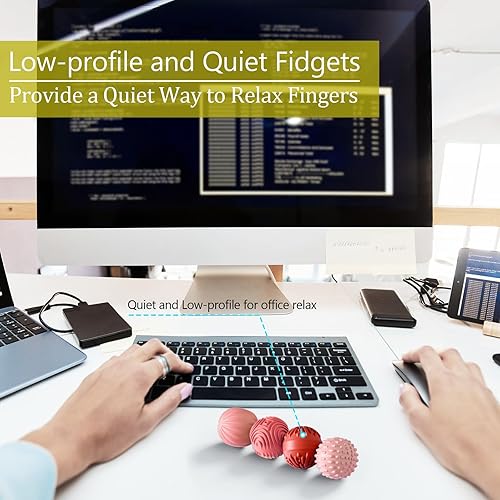 Miniatura 38 de Bolas magnéticas de silicona para adultos y adolescentes, 4 juguetes sensoriales para aliviar el estrés para autismo, TDAH, ansiedad, artilugios