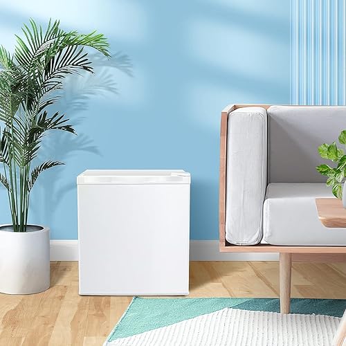 Miniatura 71 de Kismile Congelador vertical, mini congelador de 3.0 pies cúbicos con puerta individual reversible, estantes extraíbles, congelador pequeño con Blanco