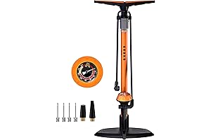 【Presta Valve Solution】 GOBKO Road Bike Pump, Bicycle Floor Pump with Gauge,...