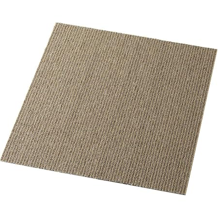 Amazon Co Jp 枚セット アイリスプラザ タイルカーペット パイル生地 50 50 ストライプベージュ 防音 洗える Tkp Pp50 枚セット ホーム キッチン
