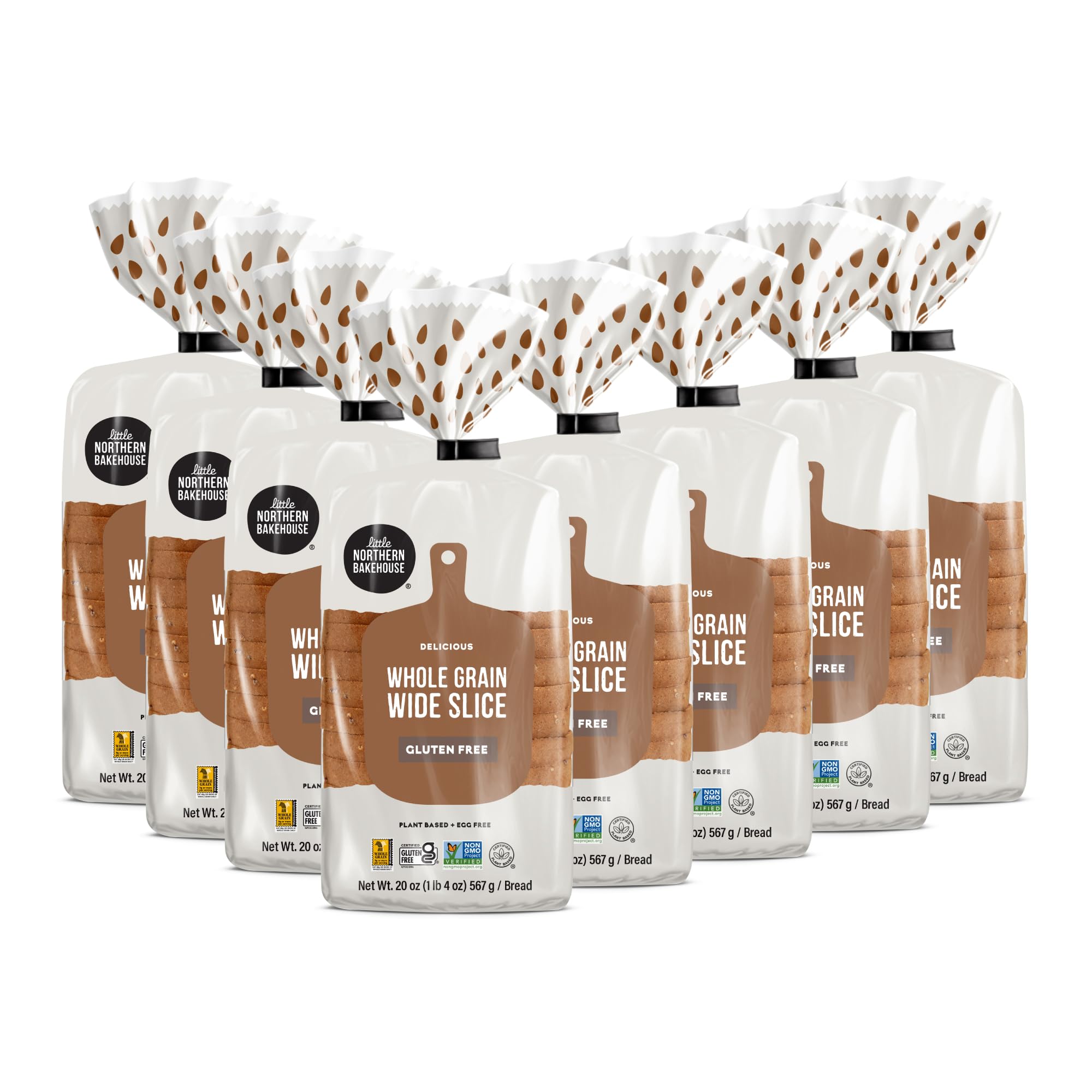 Wide Sliced White Gluten Free Bread by Little Northern Bakehouse – 20 Ounce (Pack of 8)