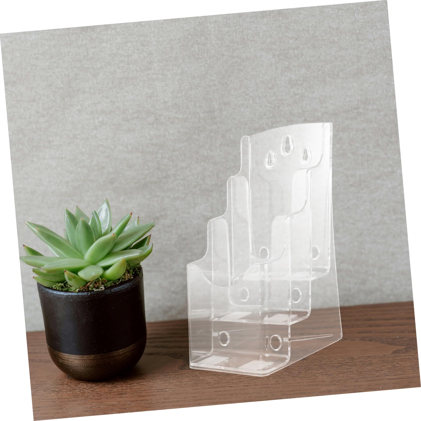 NUOBESTY 3Pcs di visualizzazione della lotteria supporto per opuscoli organizer per cassetti chiaro cartelline trasparenti cartellette trasparenti cartellina cartella portadocumenti
