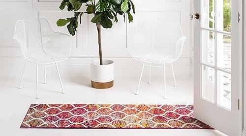 Miniatura 478 de Rugs.com Lattice Frieze Collection Alfombra – 4 x 6 pies, alfombra mediana negra perfecta para salas de estar, comedores grandes, planos abiertos