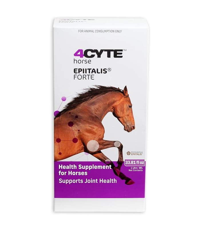 Suplemento líquido para equinos 4CYTE Epiitalis Forte Horse para cuidados de quadril e articulações, 1 L