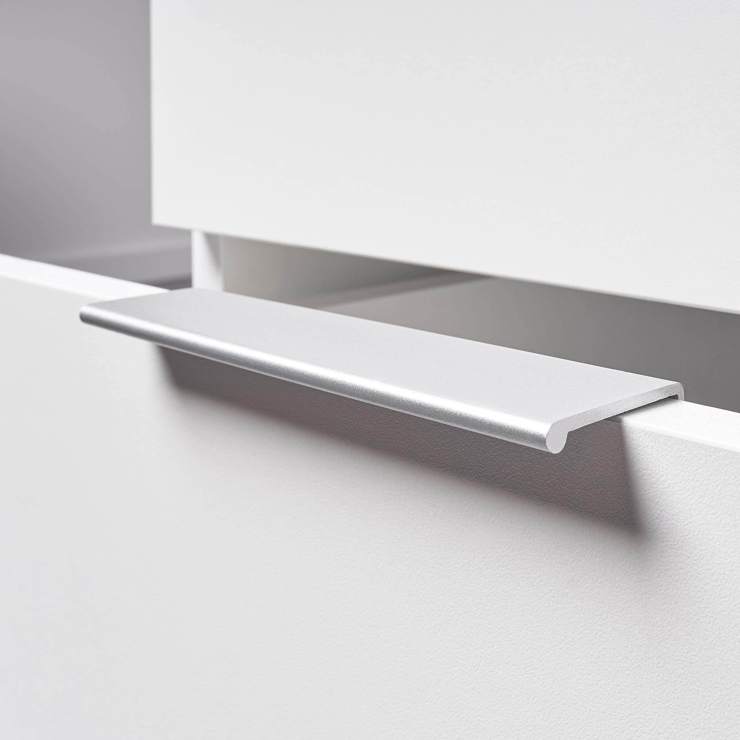 mutatio Rollcontainer Weiss Container 40 cm x H 75 cm x T 75 cm Kommode Mit Schubladen und Regal Beistelltisch Bürocontainer Schubladenschrank Anstellcontainer Büromöbel Nachtschrank