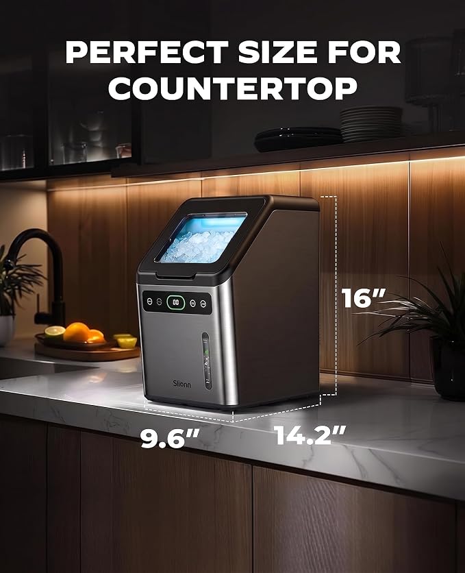 Máquina de Hielo Silonn Nugget 45lbs/día Acero Inoxidable miniatura 2