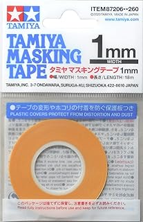 TAMIYA TAM87206 87206 Masking Tape 1 mm/18 m, Model Making, Accessories