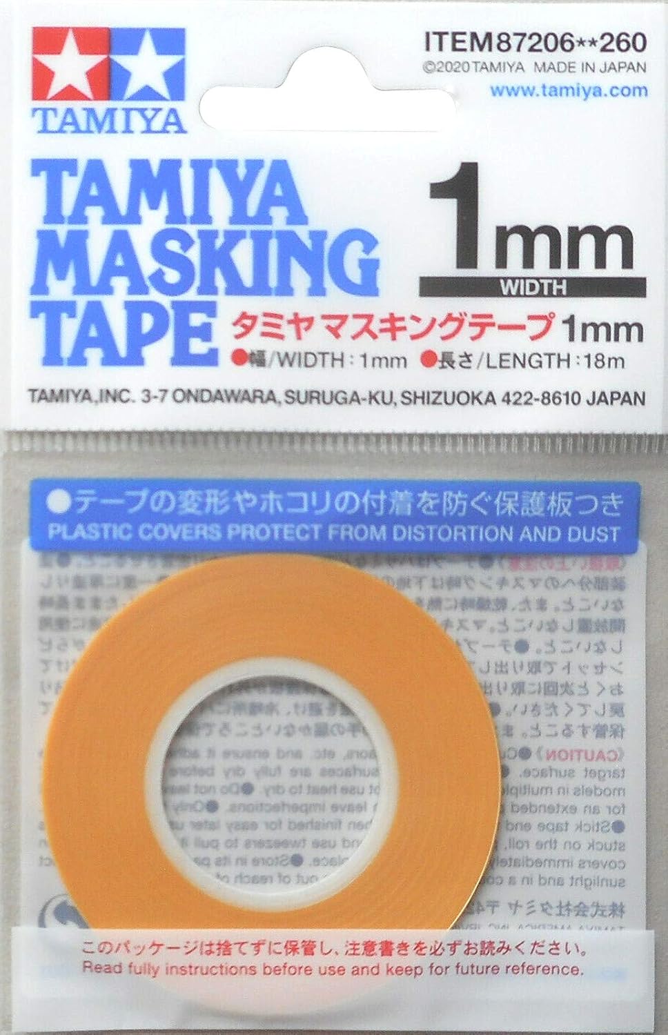 TAMIYA TAM87206 87206 Masking Tape 1 mm/18 m, Model Making, Accessories