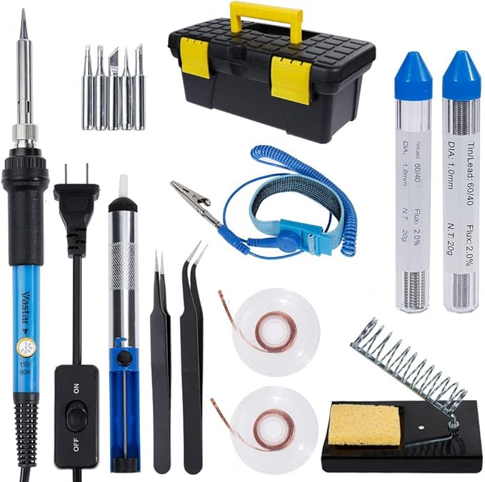 Vastar Soldering Iron Kit, 16 in 1 60W Welding Soldering Iron