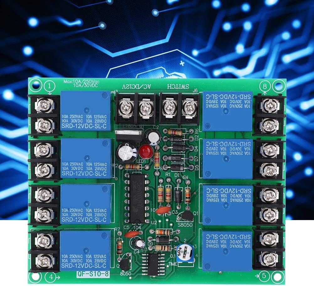 Power Time Sequence Board, Power Time Sequence Board 8 Channels Power Time Sequence Board 0.2-4S Adjustable Sequential, Conditional Access Modules