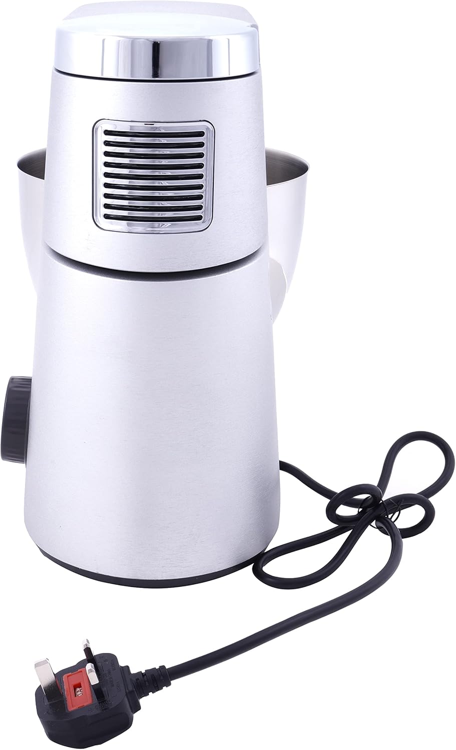 Close-up of the control dial with speed settings and pulse function