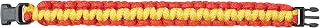 Paracord Bracelet - Red And Yellow (9")