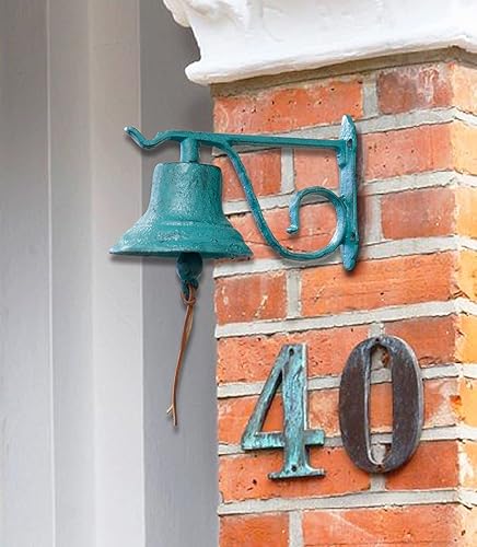 Miniatura 8 de NACH JS-90-091AT - Timbre rústico de hierro fundido, campanas de puerta pequeñas para hogares, campanas de cena, campana de puerta de cocina,