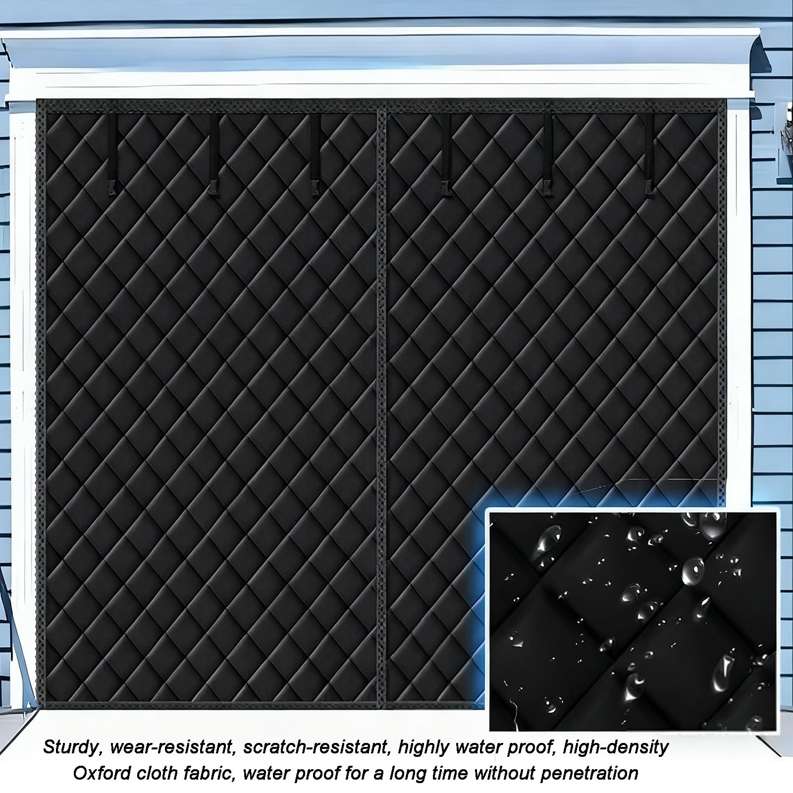 Magnetische, wärmeisolierte Garagentorabdeckung, wasserdicht, schalldicht, Trennwand für Gewächshaus, 1,5 x 1,5 m, energieeffiziente und wetterbeständige Lösung
