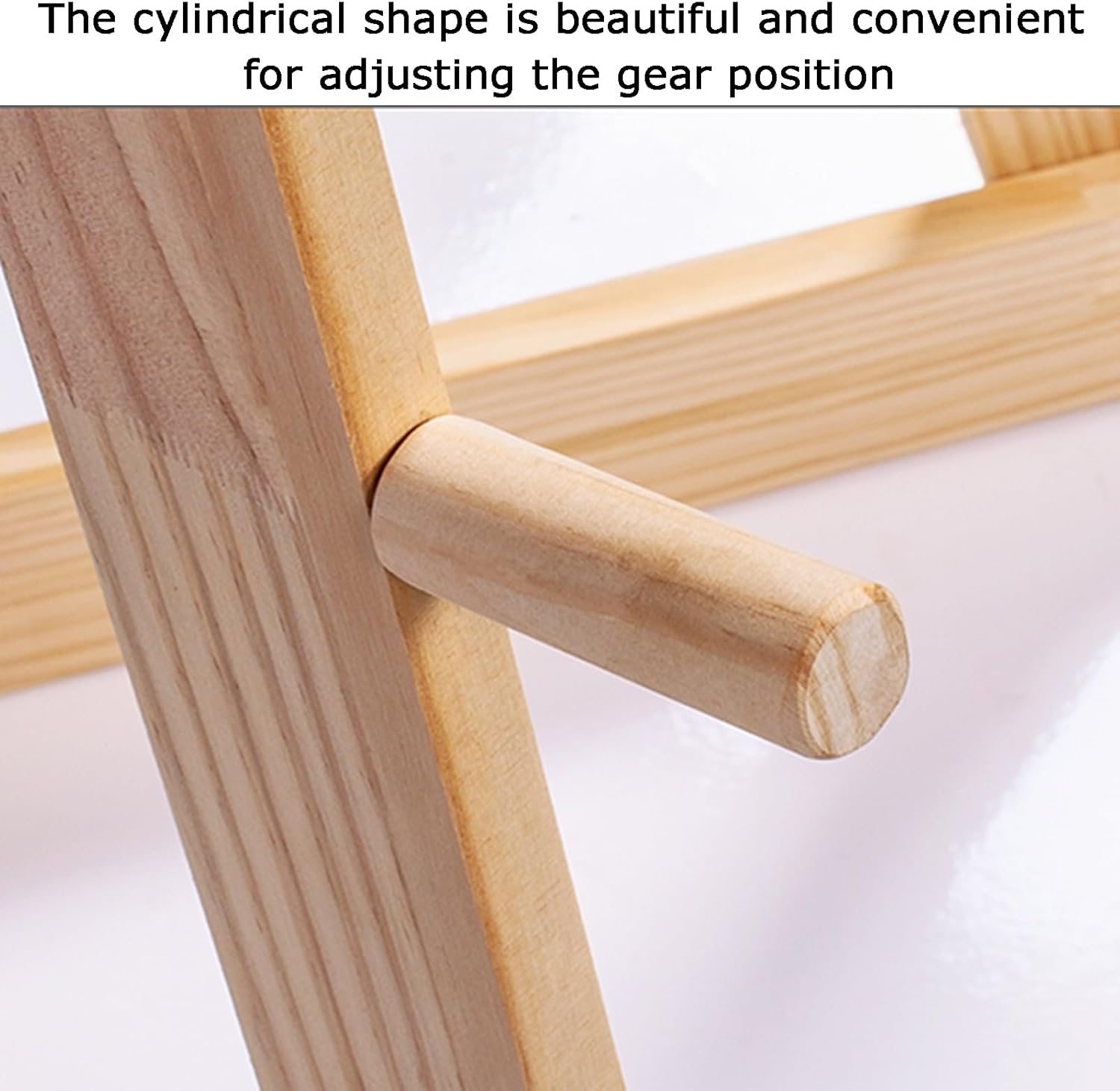 Wedding Welcome Board Stand, Wood Easel Tripod,Adjustable Poster Board Holder for Shopping Malls Hotels Stores Picture Frame(Wood Color)