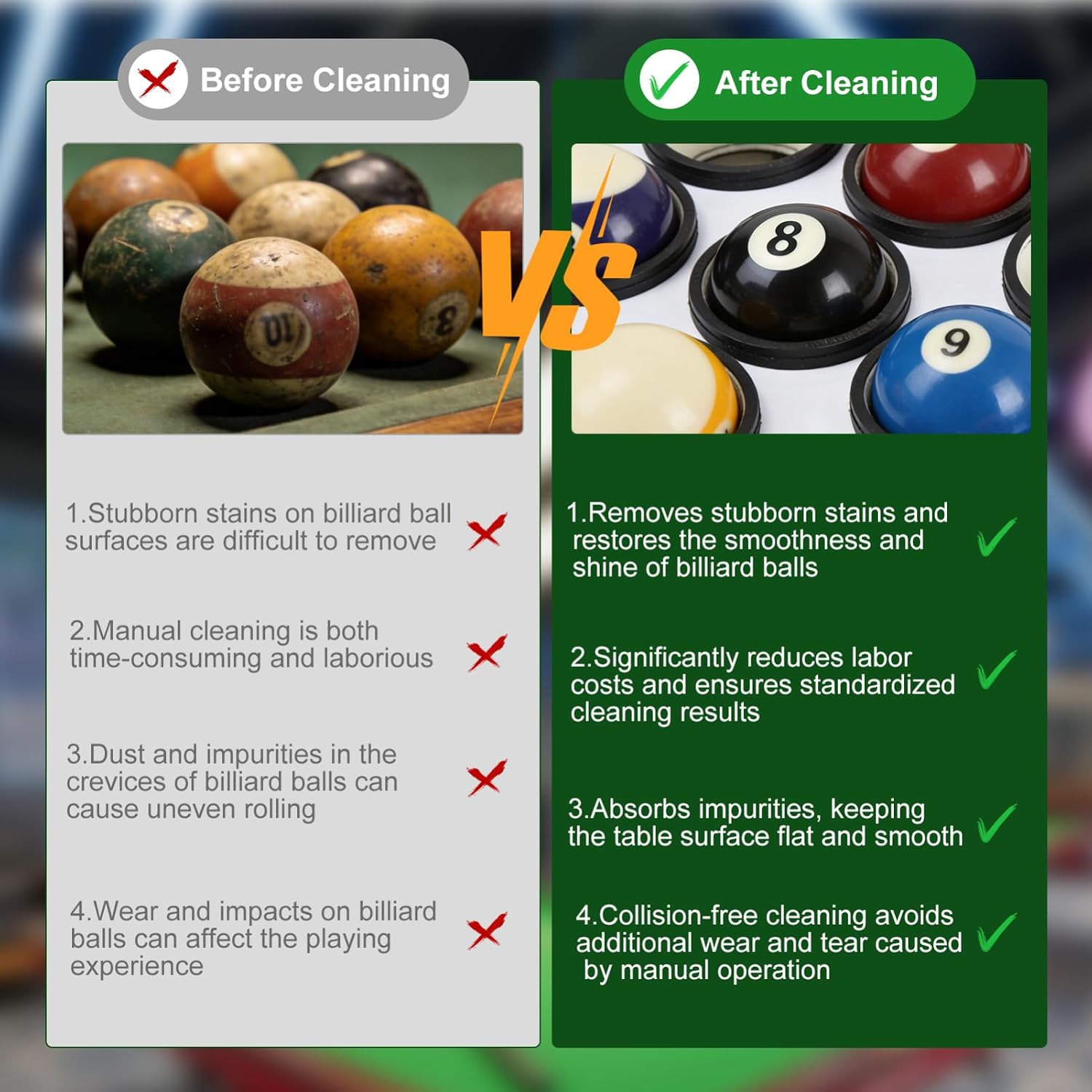 Upgraded 16 Ball Automatic Pool Ball Cleaner, 300W Electric Billiard Balls Cleaner, 110V Balls Billiard Polisher for 16 Billiard and Snooker, Pool Ball Cleaner and Polisher Machine