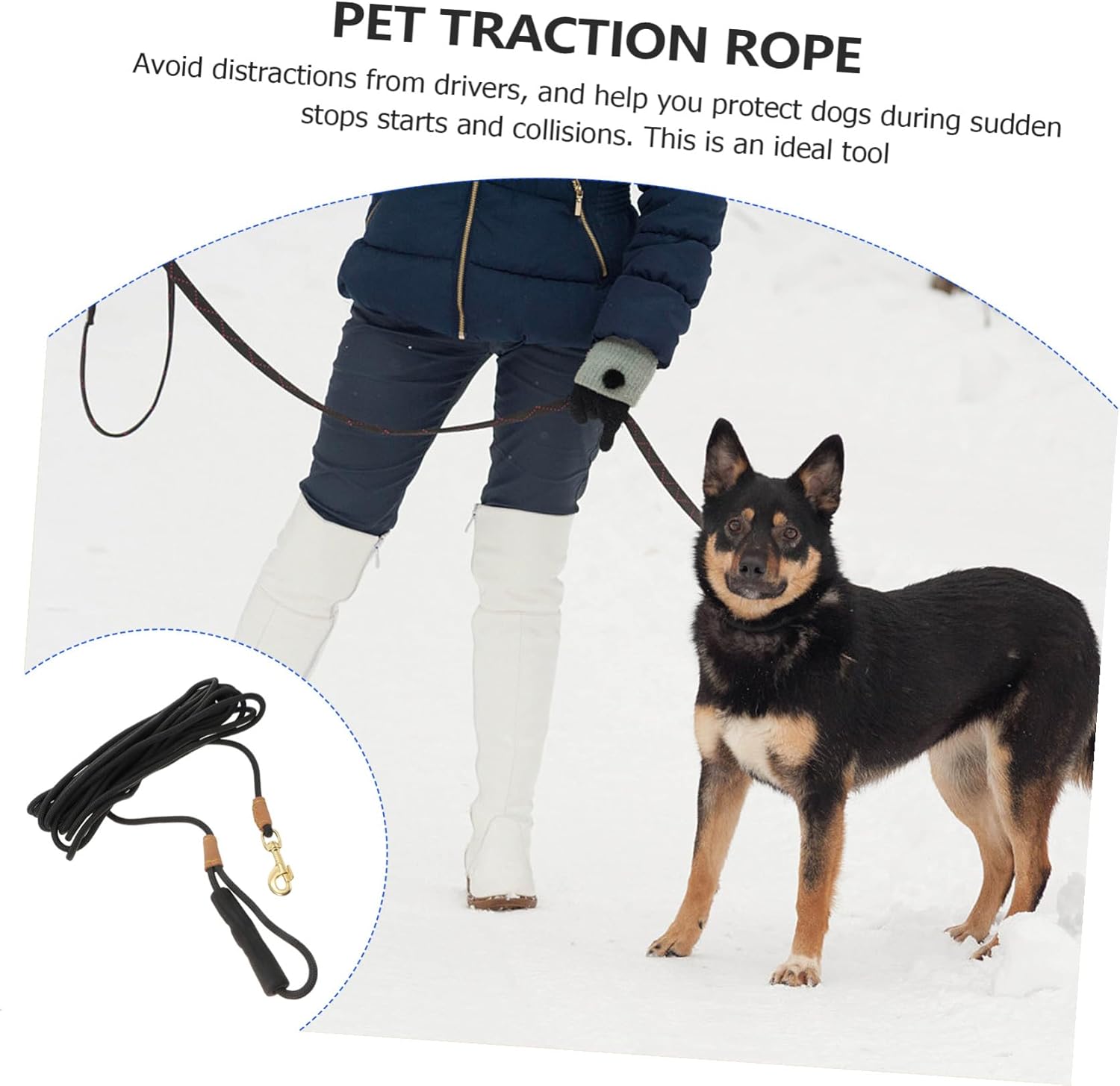 Pet Traction Rope for Dog Walking Training Flexible Hauling Leash for Small to Large Dogs Outdoor Safety Leash for Comfortable Control and Protection