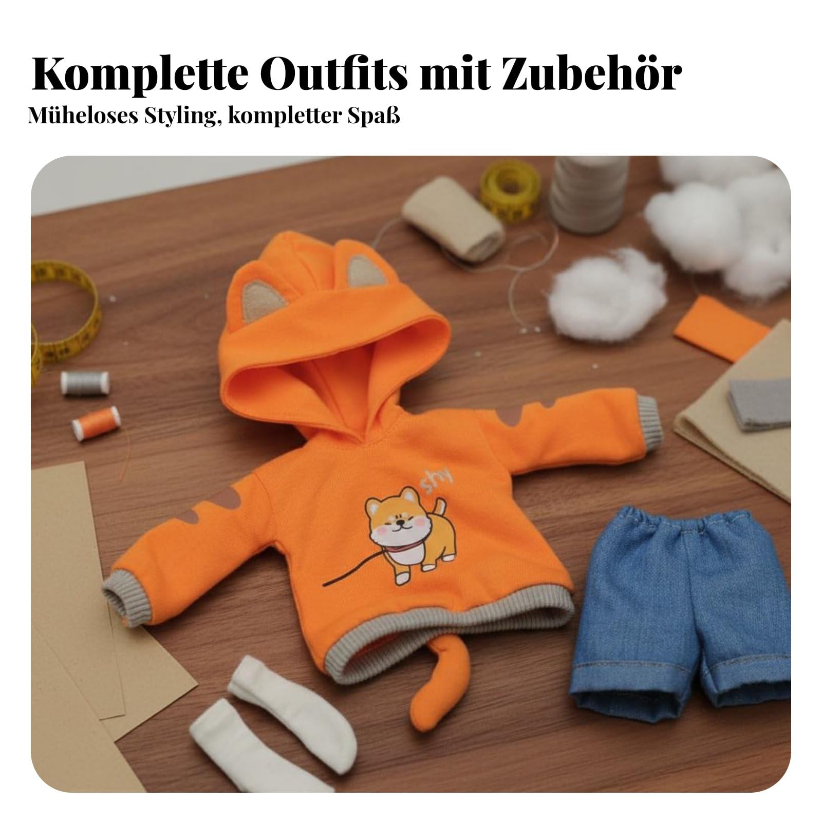 Colcolo Puppenkleid Puppenkleidung Outfit Set Ensemble Detailgetreu für 1/6 Modell aus Weichem Stoff Bequem Anzuziehen mit Koordinierten Accessoires für , Yf6-849