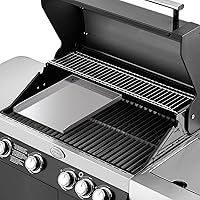 Vista 5 de Stanbroil Universal Stainless Steel Griddle Pan for Outdoor Grill Stove Cooking