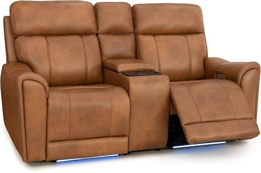 Seatcraft Trivanta Home Theater Seating Tawny Loveseat with Storage