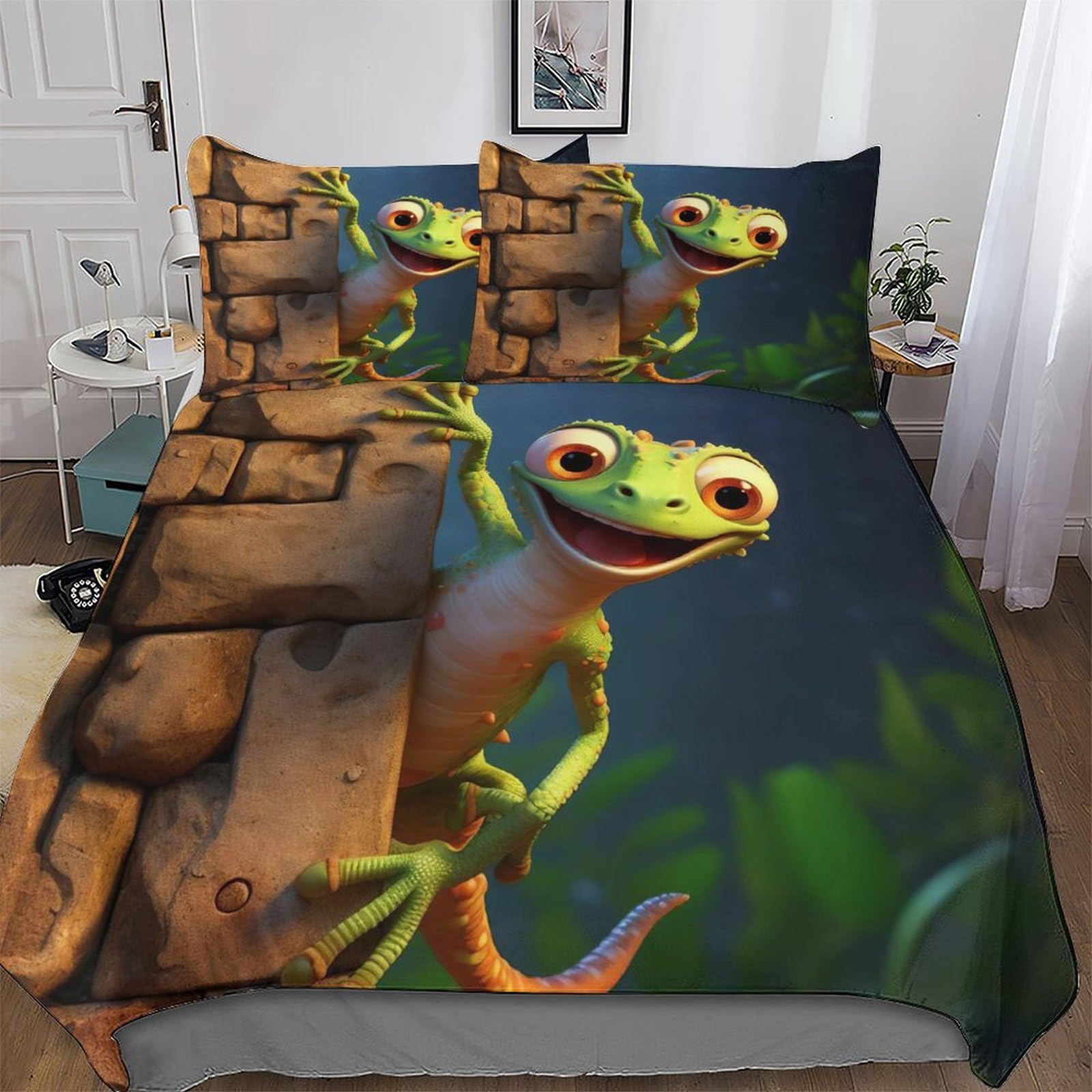 Housse de couette caméléon 3D pour transformer la chambre en havre de paix