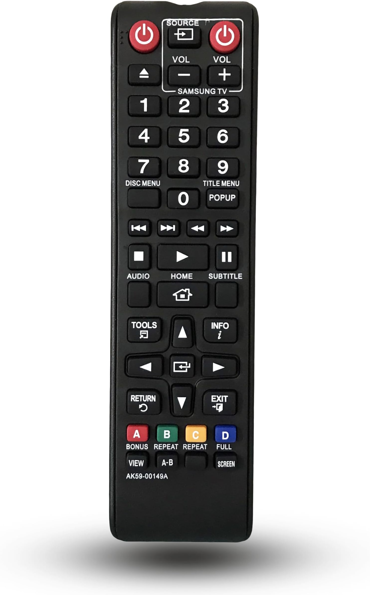 Universal Replacement Remote Control for Samsung BDJ5900 BDJM57 BDJM57C BDJM51