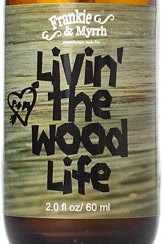 Miniatura 4 de Frankie & Myrrh Livin' The Wood Life Spray de aromaterapia - Pachulí, vainilla, sándalo, cedro. Aceite esencial de relajación y meditación. Aceites
