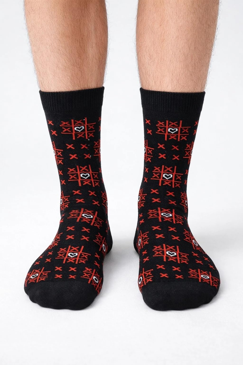 Carnaval Socks Sevgililer Günü Özel Tasarım Çorap Seti, Romantik Desenli Unisex Hediye Çorap, Pamuk, 2'li, 37-44 Numara