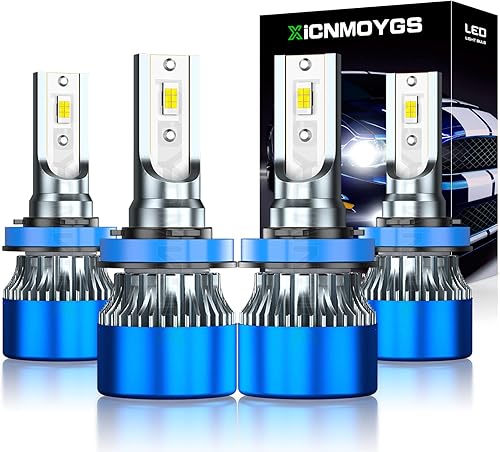 XICNMOYGS Compatible con bombillas LED Nissan Rogue (año 2014 2015 2016 2017 2018), bombillas LED H9 + H11, más de 50000 horas de vida útil, IP67