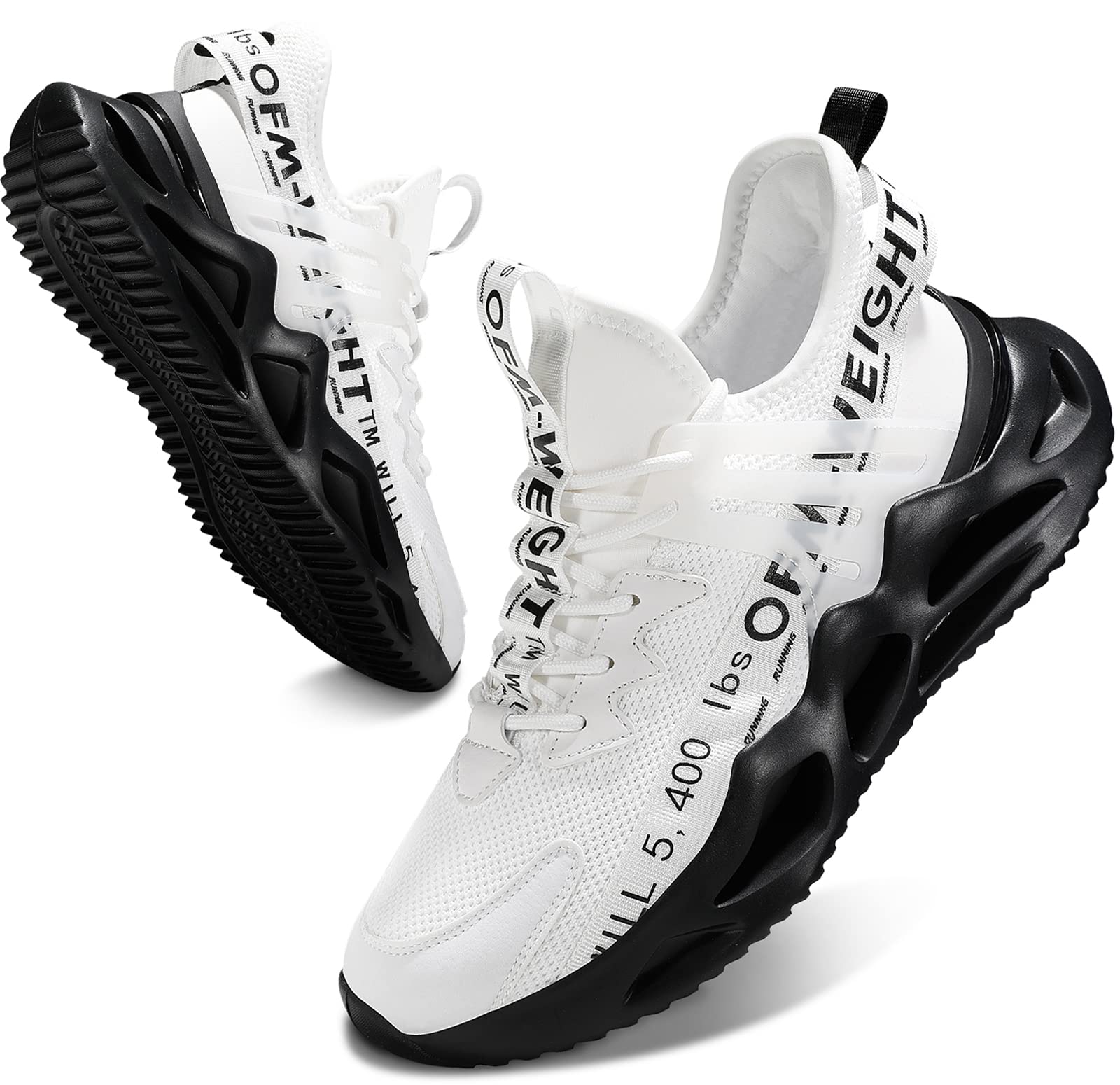 SOLOOER Mens Non Slip Athletic Running Shoes Tennis Sport Gym Walking Sneakers