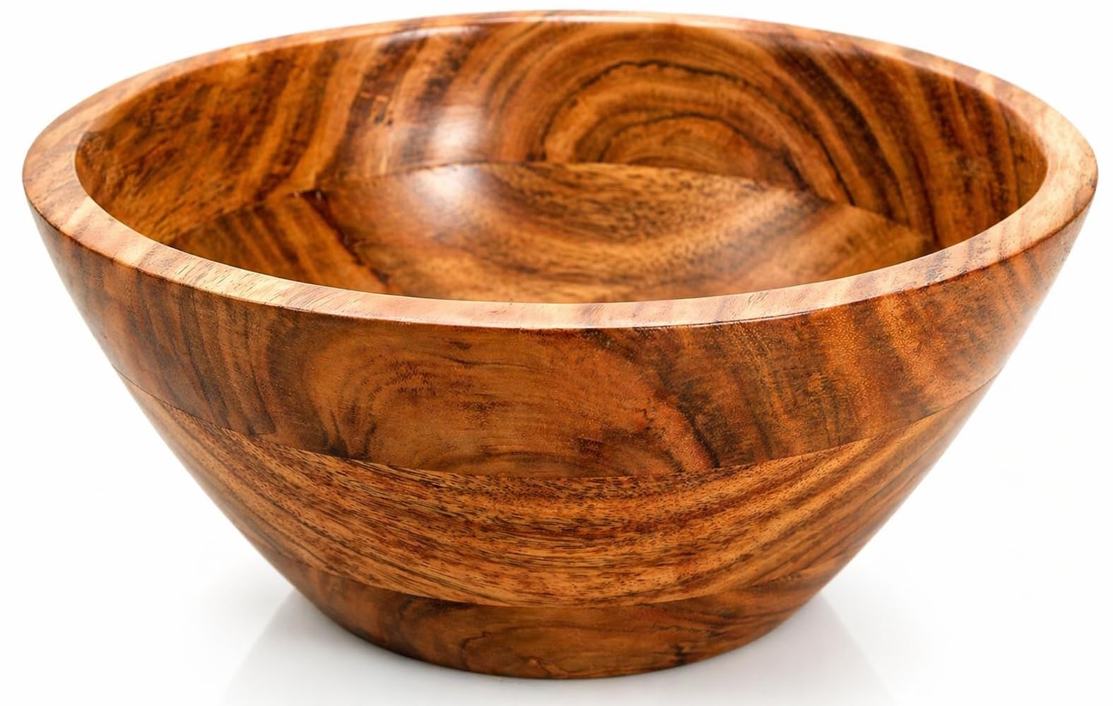 Bol de service rond en bois d'acacia de 22,9 cm pour sublimer vos brunchs en famille