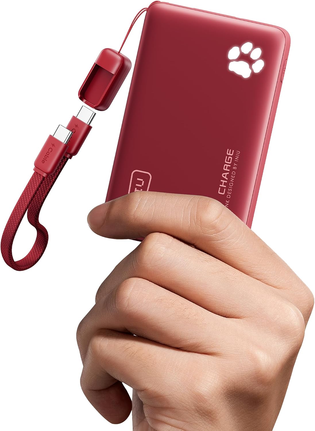 INIU 10000mAh 45W Fast Charging Portable Charger, Smaller Travel Power Bank