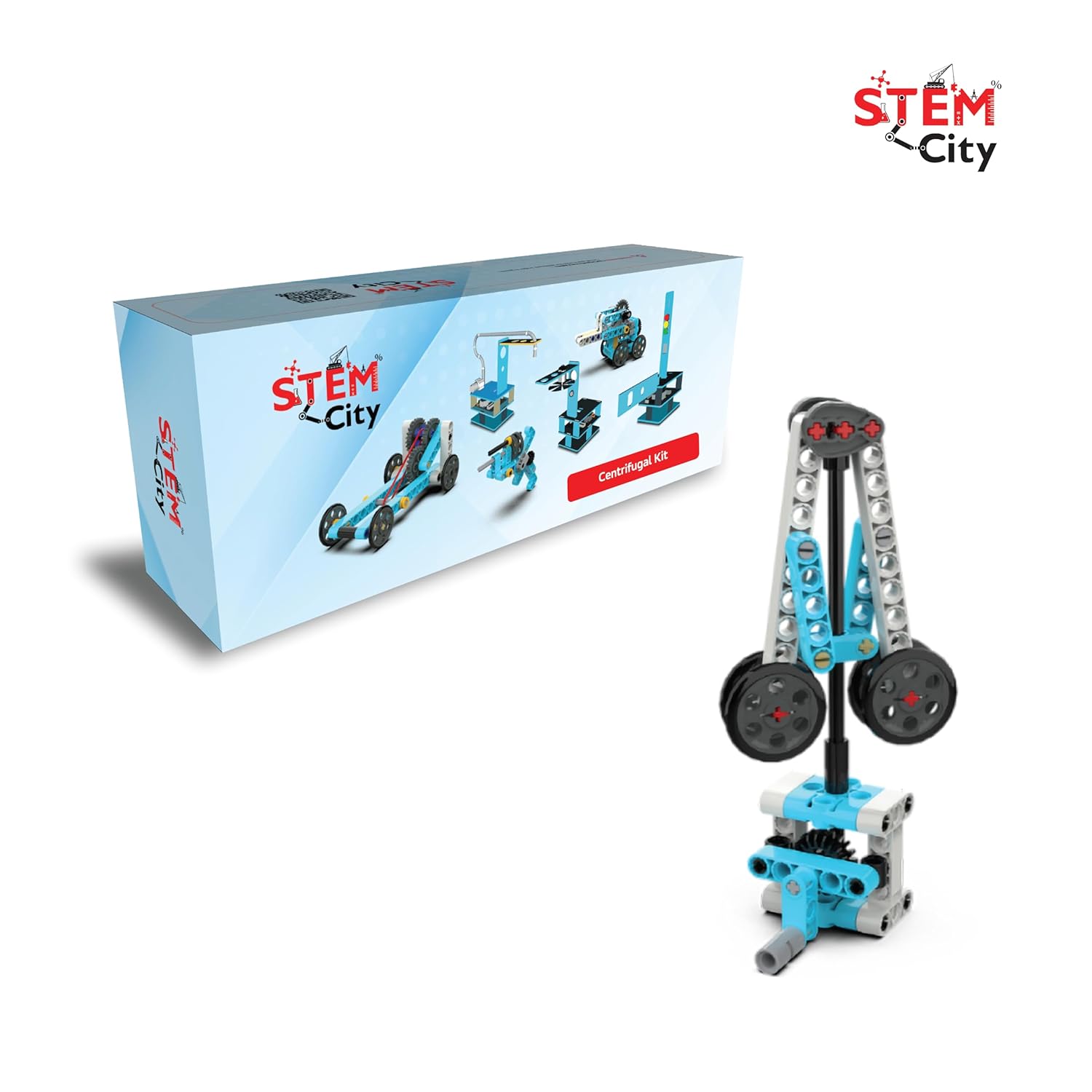 Stemcity Centrifugal Kit | DIY Centrifugal Model | Educational Centrifuge Kit | Hands-on Project | Science Experiment kit | Engineering Centrifugal Kit | Motion Learning kit | Physics Concept kit