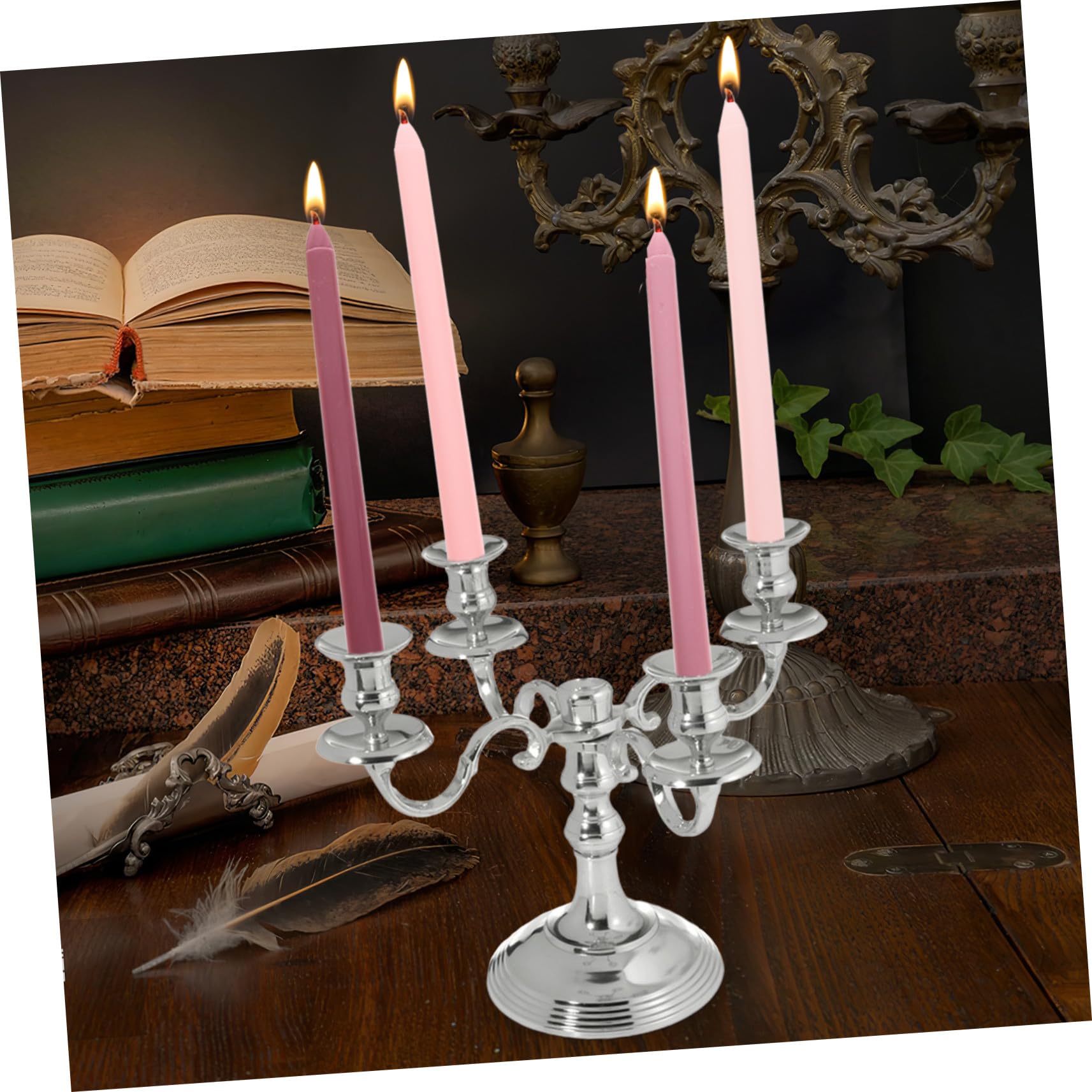 STOBAZA 4stücke Duftkerzen Mit Langem Stab Rauchfrei Romantisches Design Für Hochzeiten Und Partys Trendigen Pastellfarben Und Rosenduft Geschenkidee Für Festliche Anlässe