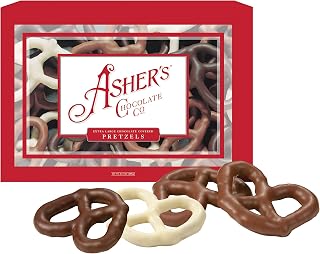 Asher's Chocolates - Milk Chocolate Covered Pretzels, Gourmet Sweet and Salty Candy, 14.5 oz, Family Owned Since 1892
