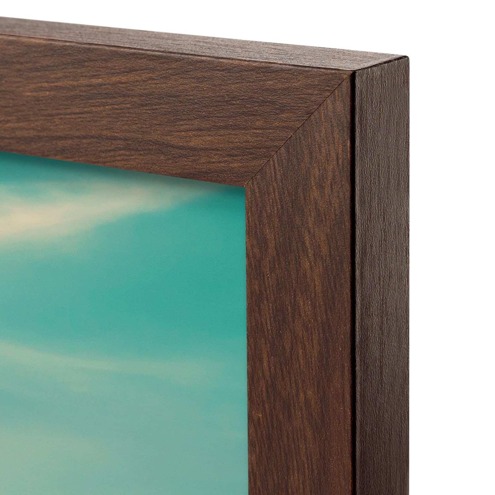 Frametory, A2 Frame Set of 2, 16.5x23.4 inch Picture Frame with Plexiglass, Gallery Wall Frame - Horizontal and Vertical Wall Mounting Hardware (Brown, 2-Pack)