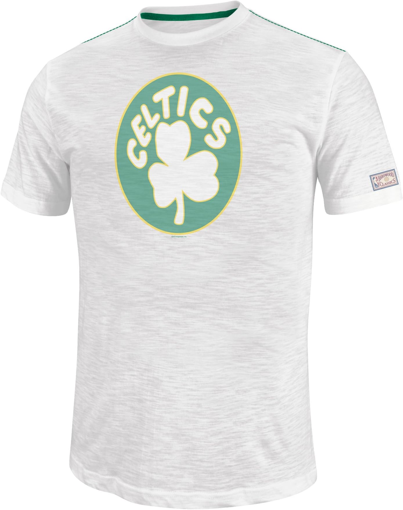 NBA Mens Boston Celtics Post Up Short Sleeve Crew Neck Slub Tee By Majestic